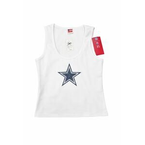 Dallas Cowboys Women's White Tank Top Size L NFL Officially Licensed Football
